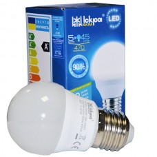 Лампа LED G45 шар 5W Е14 4000К, Iskra (Искра)